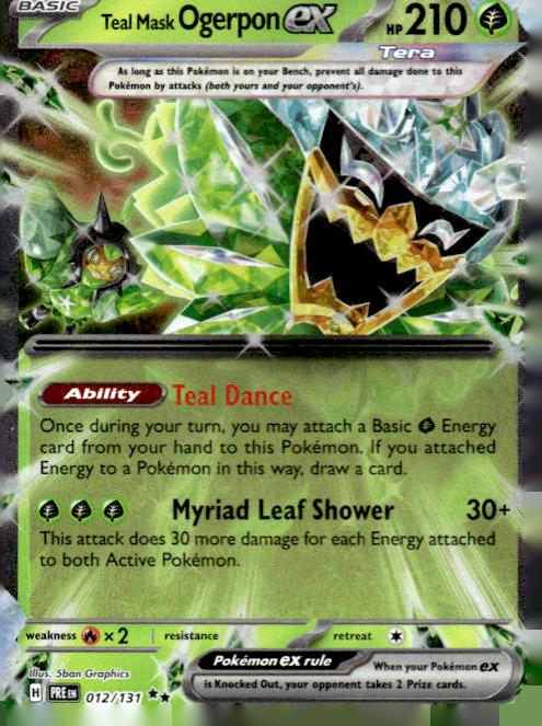 Teal Mask Ogerpon ex - Prismatic Evolutions (Double Rare) [PRE-12]