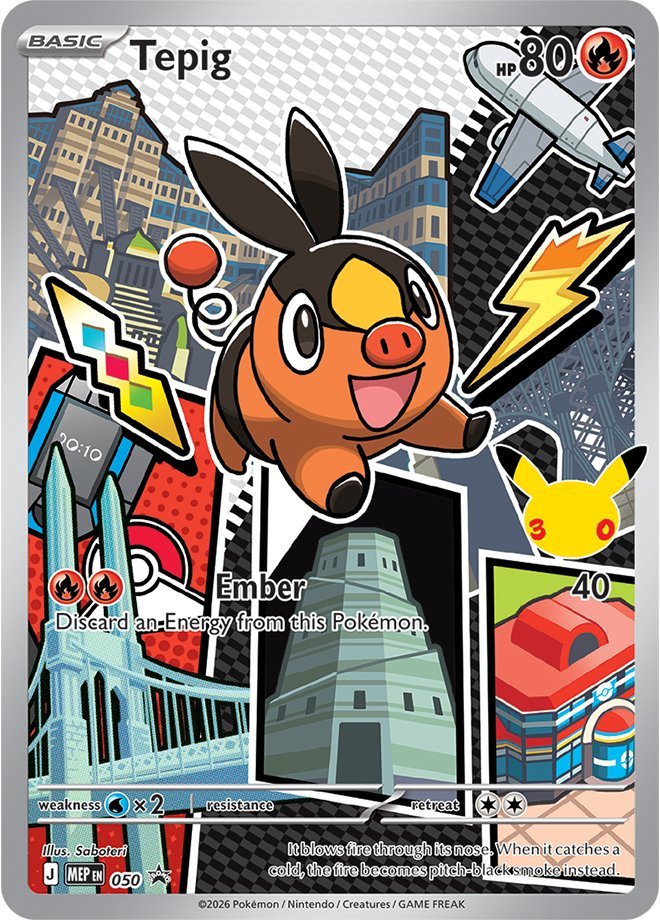 Tepig - ME Black Star Promos (Promo) [MEP-50] English / Near Mint / Normal