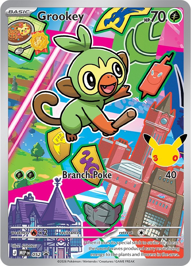 Grookey - ME Black Star Promos (Promo) [MEP-52] English / Near Mint / Normal