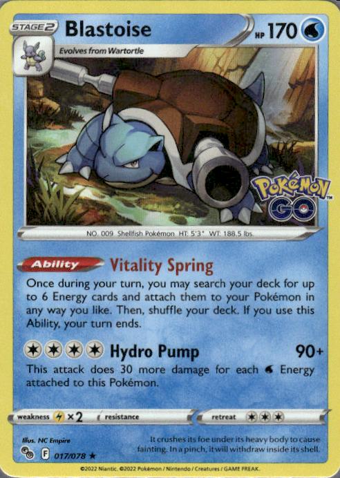 Blastoise - Pokémon GO (Rare Holo) [PGO-17]