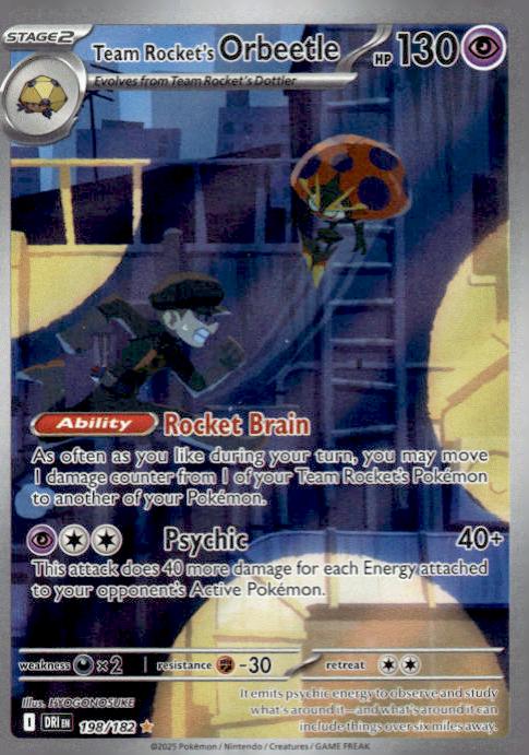 Team Rocket's Orbeetle - Destined Rivals (Illustration Rare) [DRI-198]
