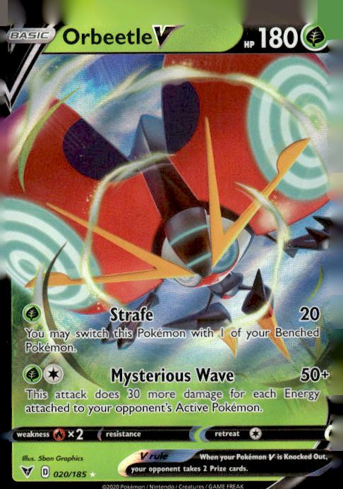 Orbeetle V - Vivid Voltage (Rare Holo V) [VIV-20]