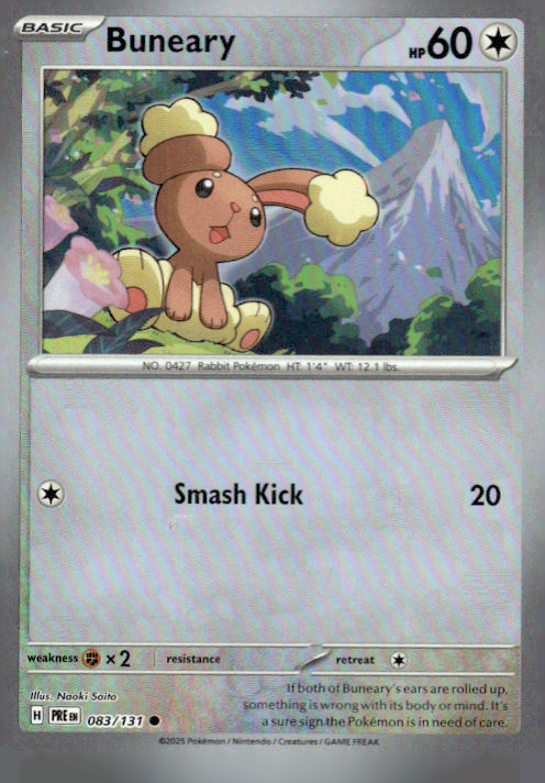 Buneary - Prismatic Evolutions (Masterball) [PRE-83]