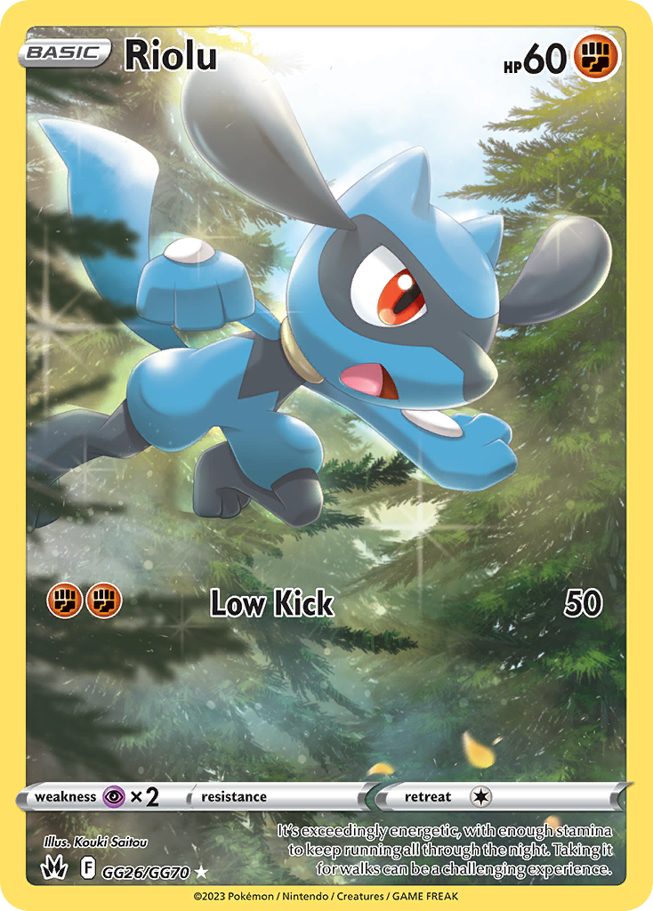 Riolu - Crown Zenith Galarian Gallery (Trainer Gallery Rare Holo) [CRZ-GG26] English / Near Mint / Normal