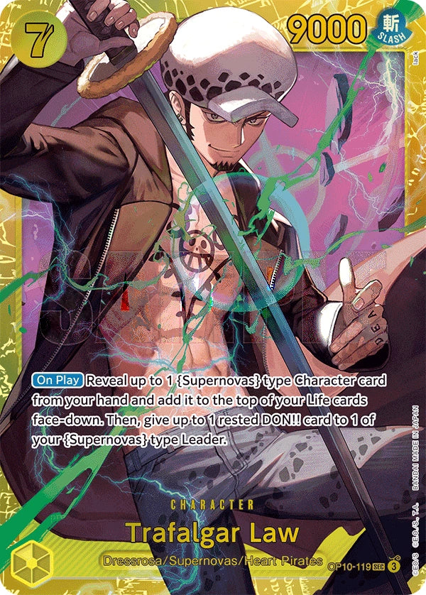 Trafalgar Law - Royal Blood (SEC) [OP10-119] English / Near Mint / Normal