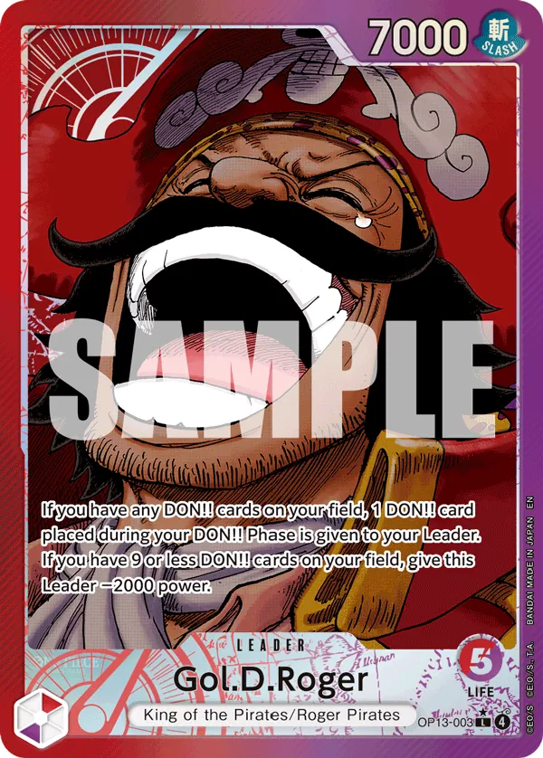 Gol.D.Roger - Carrying on His Will [OP13-148] English / Near Mint / Normal