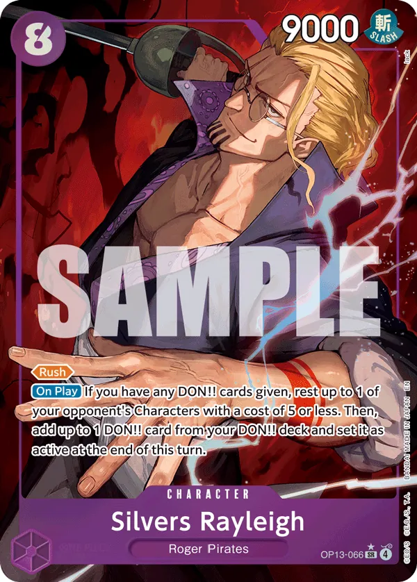 Silvers Rayleigh - Carrying on His Will (SR) [OP13-131] English / Near Mint / Normal