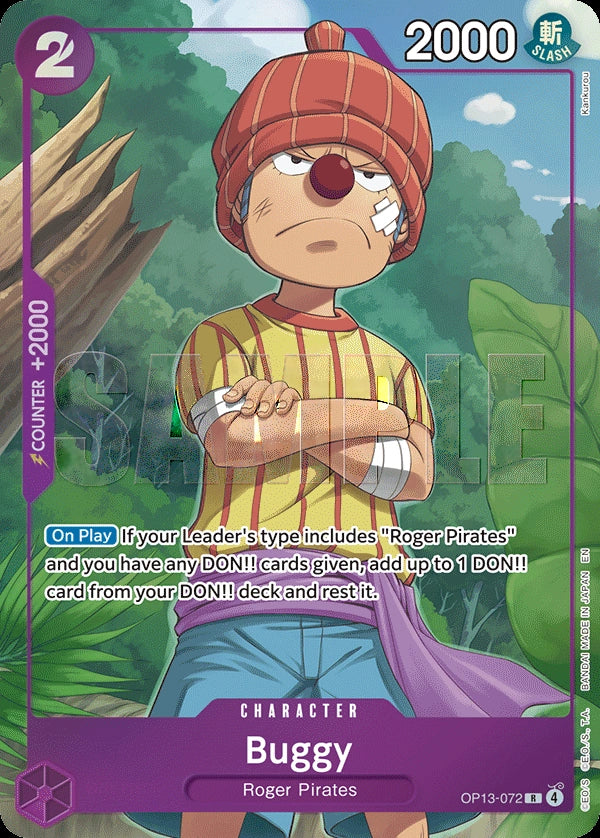 Buggy - Carrying on His Will (R) [OP13-72] English / Near Mint / Normal