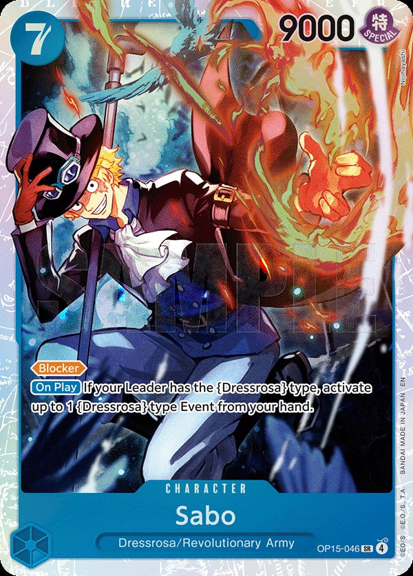 Sabo - Adventure on Kami's Island (SR) [OP15-46] English / Near Mint / Normal
