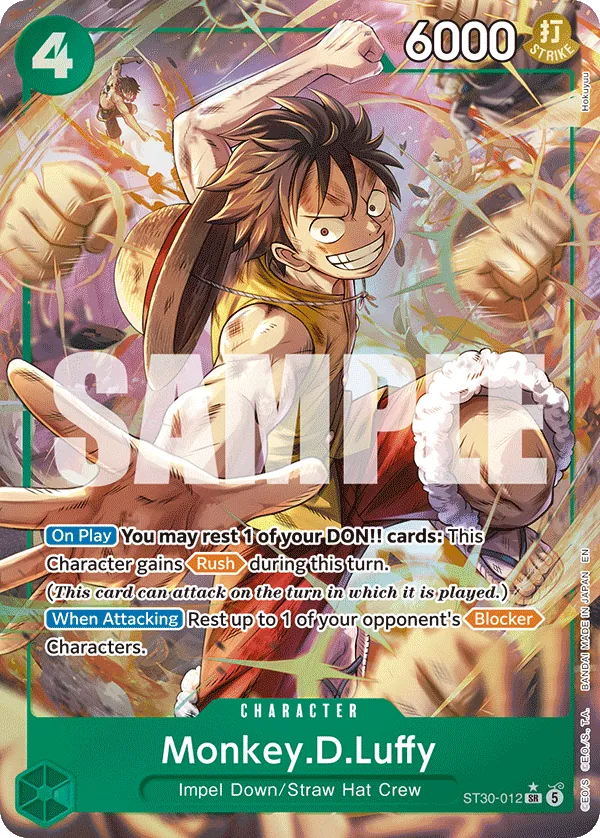 Monkey.D.Luffy - EX Luffy & Ace [ST30-29] English / Near Mint / Normal