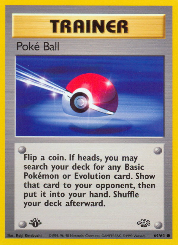 Poké Ball - Jungle (Common) [JU-64] English / Near Mint / 1st Edition