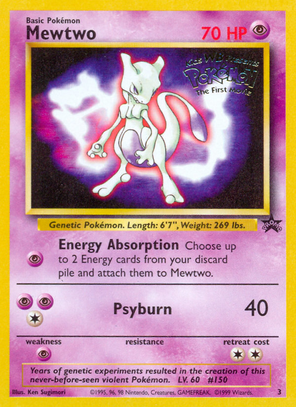 Mewtwo - Wizards Black Star Promos (Promo) [PR-3] English / Near Mint / Normal