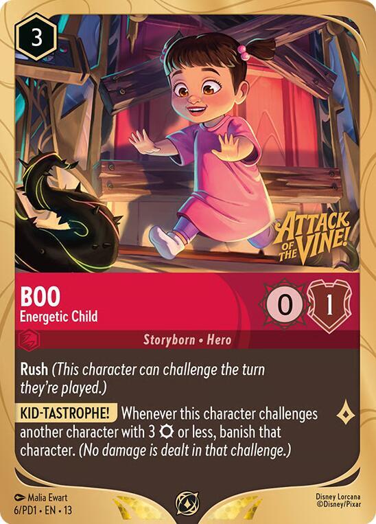 Boo - Energetic Child - Disney Lorcana Promo Cards (DLPC) SEALED