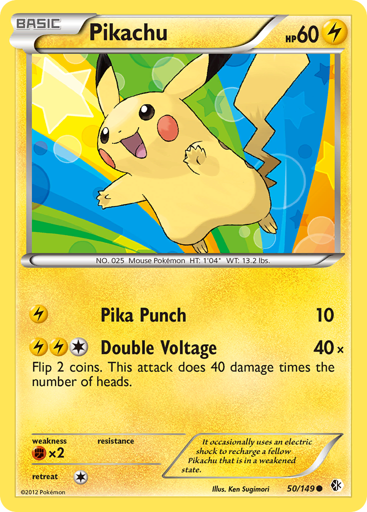 Pikachu - Boundaries Crossed (Common) [BCR-50] English / Near Mint / Normal