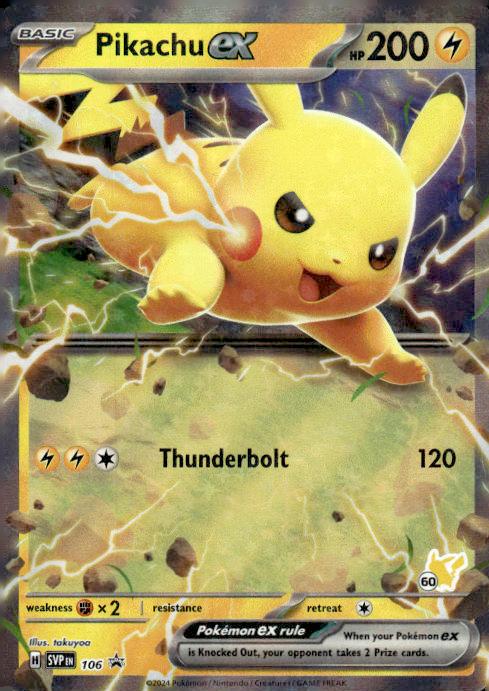 Pikachu ex - Scarlet & Violet Black Star Promos (Promo) [PR-SV-106] English / Near Mint / Normal