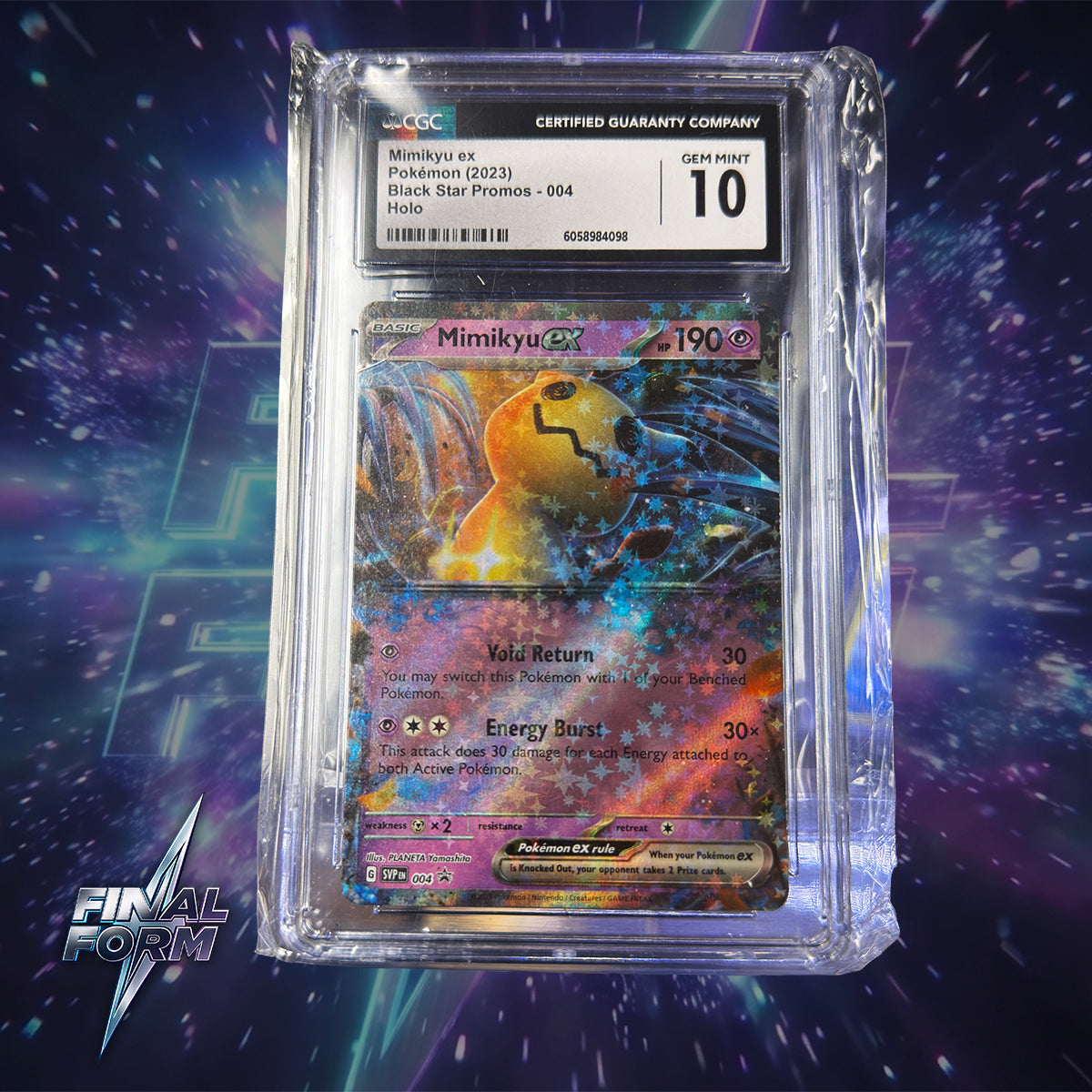 Mimikyu ex #4 Pokemon Black Star Promo  CGC 10