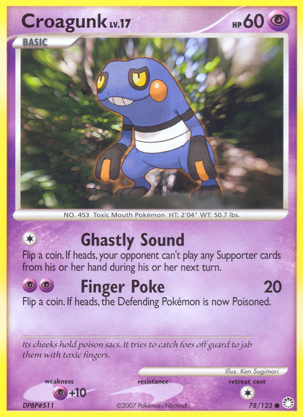 Croagunk - Mysterious Treasures (Common) [MT-78] English / Near Mint / Normal