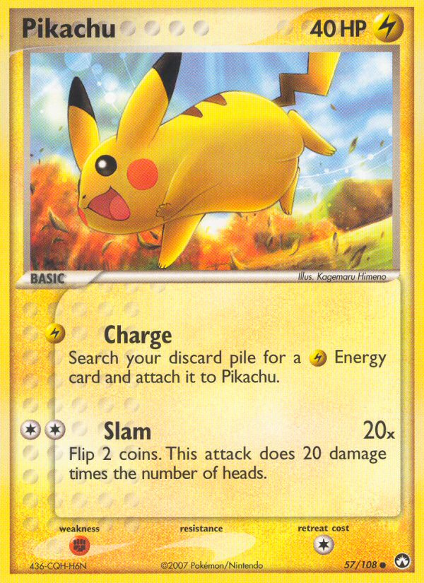 Pikachu - Power Keepers (Common) [PK-57] English / Light Played / Normal