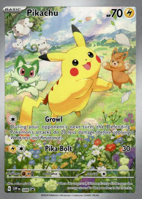 Pikachu - Scarlet & Violet Black Star Promos (Promo) [PR-SV-88] English / Near Mint / Normal