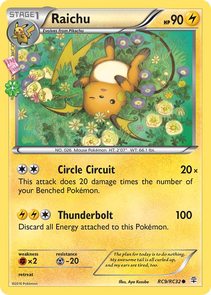 Raichu - Generations (Common) [GEN-RC9] English / Near Mint / Normal
