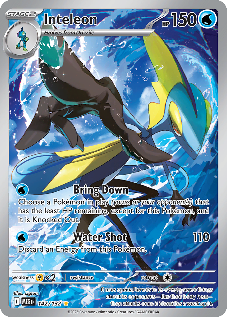 Inteleon - Mega Evolution (Illustration Rare) [MEG-142] English / Near Mint / Normal