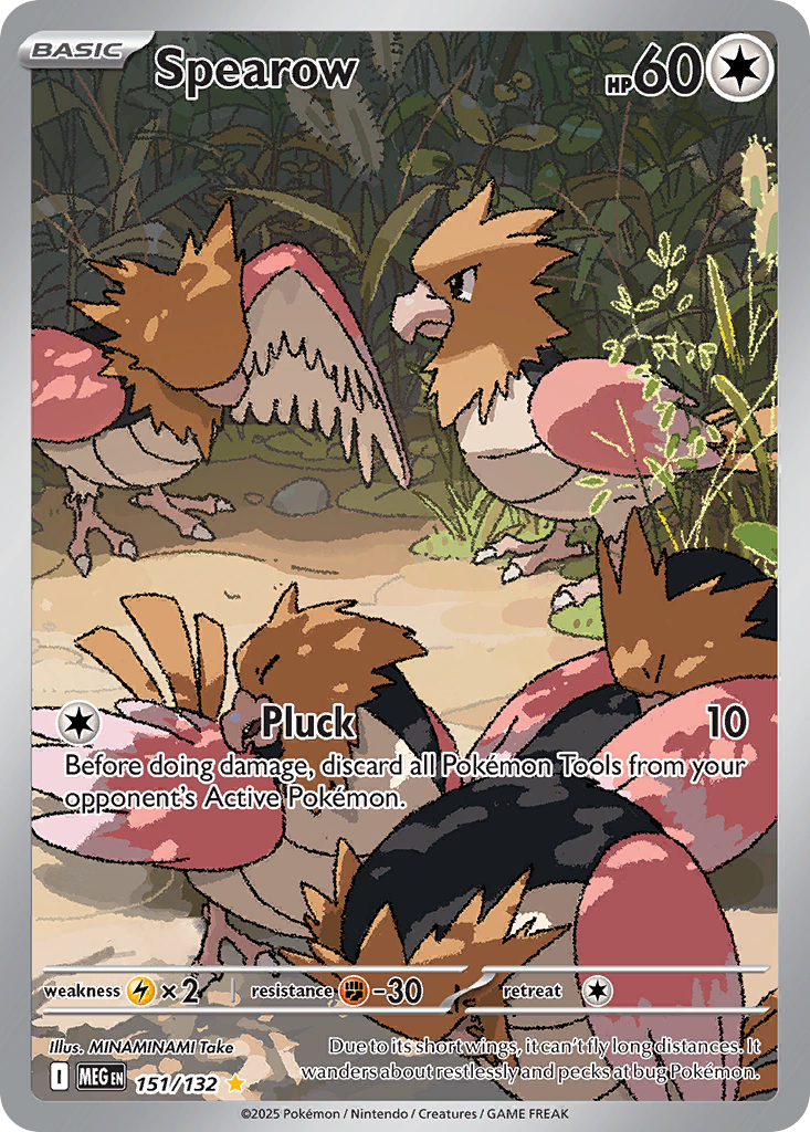 Spearow - Mega Evolution (Illustration Rare) [MEG-151] English / Near Mint / Normal