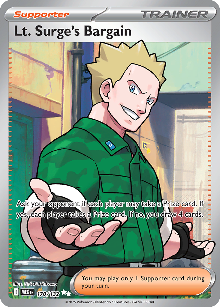 Lt. Surge's Bargain - Mega Evolution (Ultra Rare) [MEG-170] English / Near Mint / Normal