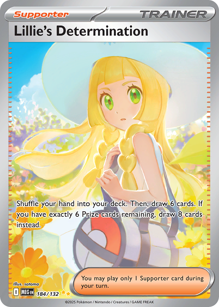 Lillie's Determination - Mega Evolution (Special Illustration Rare) [MEG-184] English / Near Mint / Normal