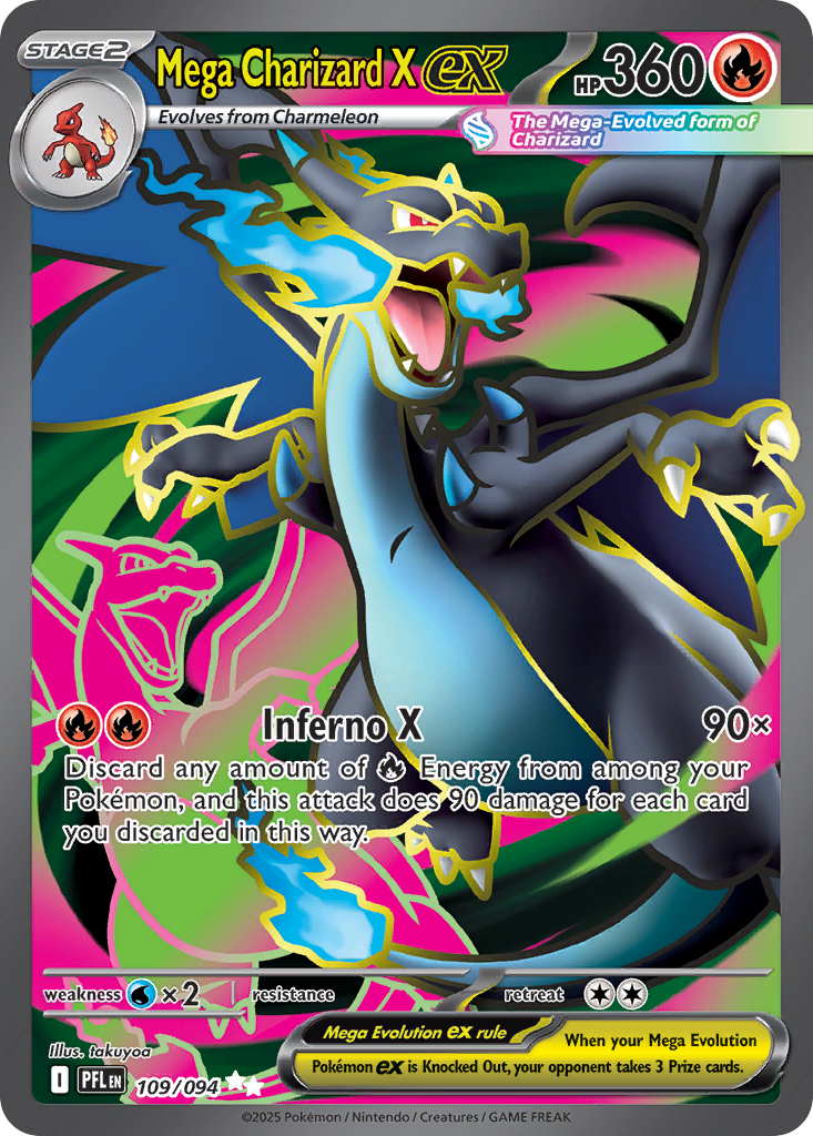 Mega Charizard X ex - Phantasmal Flames (Ultra Rare) [PFL-109] English / Near Mint / Normal
