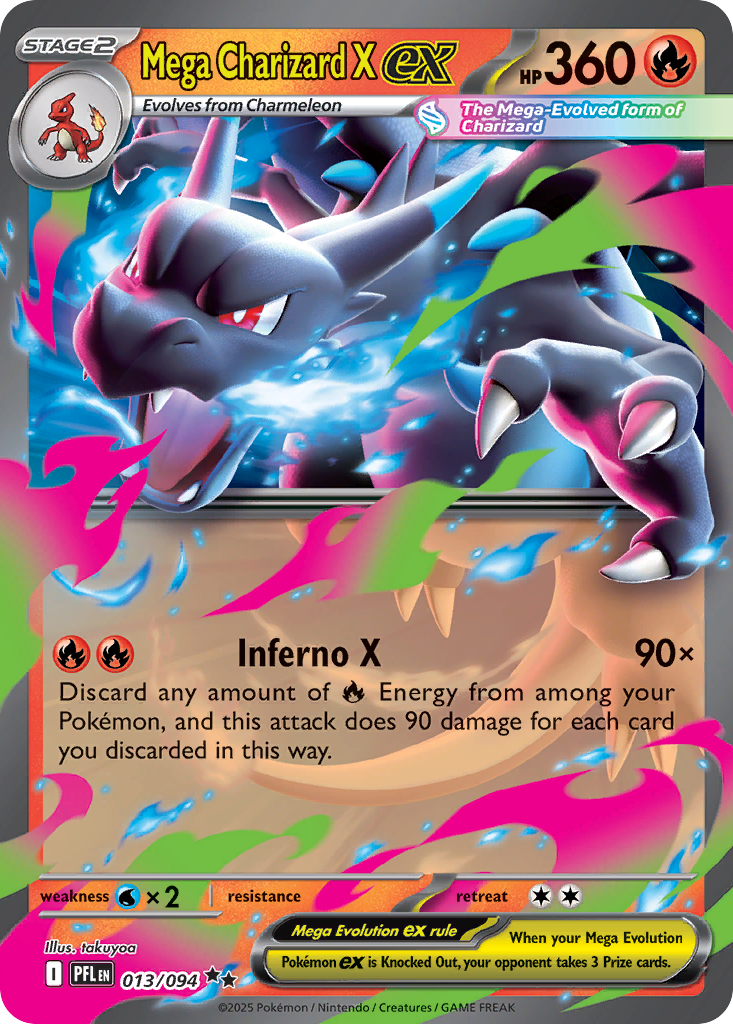 Mega Charizard X ex - Phantasmal Flames (Double Rare) [PFL-13] English / Near Mint / Normal