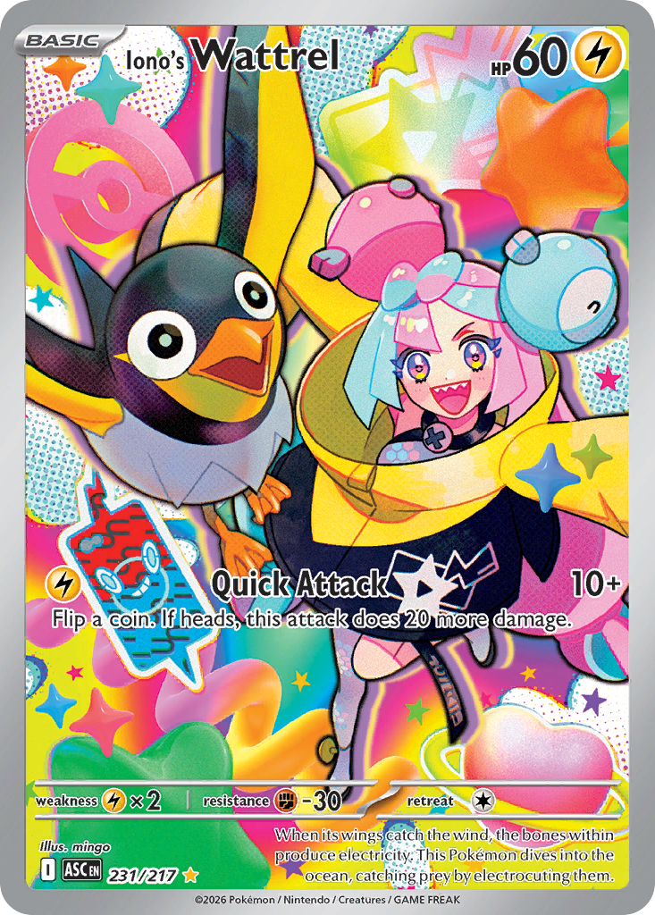 Iono's Wattrel - Ascended Heroes (Illustration Rare) [ASC-231] English / Near Mint / Normal