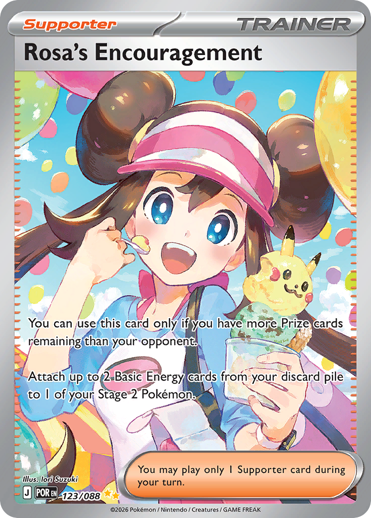 Rosa's Encouragement - Perfect Order (Special Illustration Rare) [POR-123] English / Near Mint / Normal