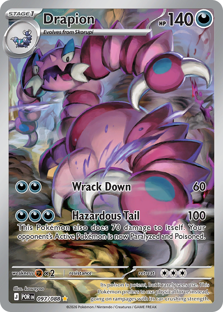 Drapion - Perfect Order (Illustration Rare) [POR-97] English / Near Mint / Normal