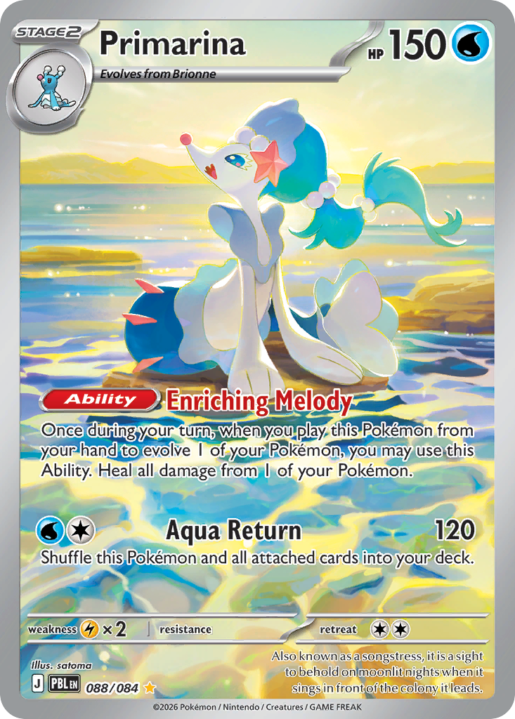 Primarina - Pitch Black (Illustration Rare) [PBL-88] English / Near Mint / Normal
