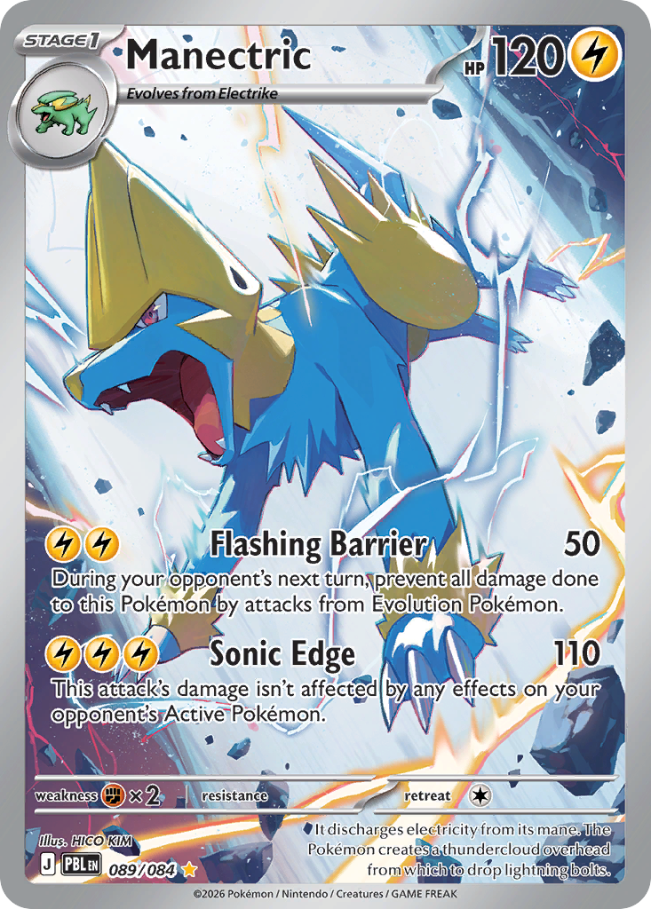 Manectric - Pitch Black (Illustration Rare) [PBL-89] English / Near Mint / Normal