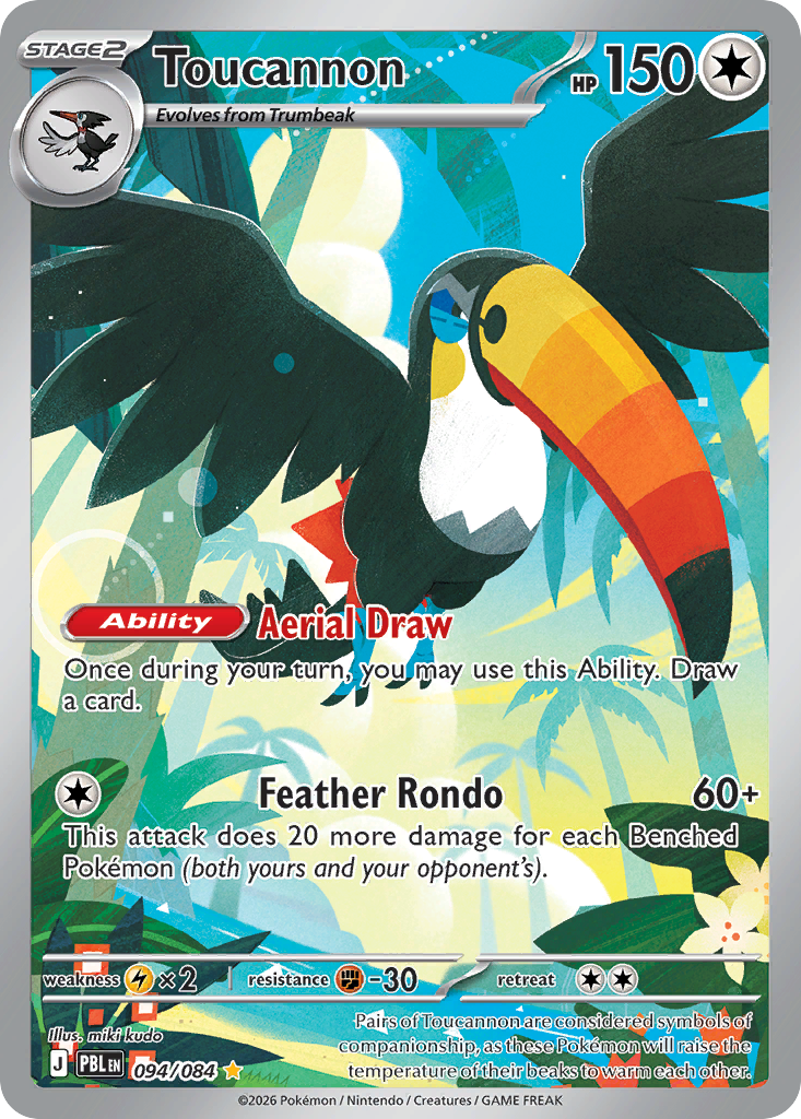 Toucannon - Pitch Black (Illustration Rare) [PBL-94] English / Near Mint / Normal