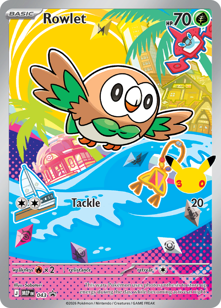 Rowlet - ME Black Star Promos (Promo) [MEP-43] English / Near Mint / Normal