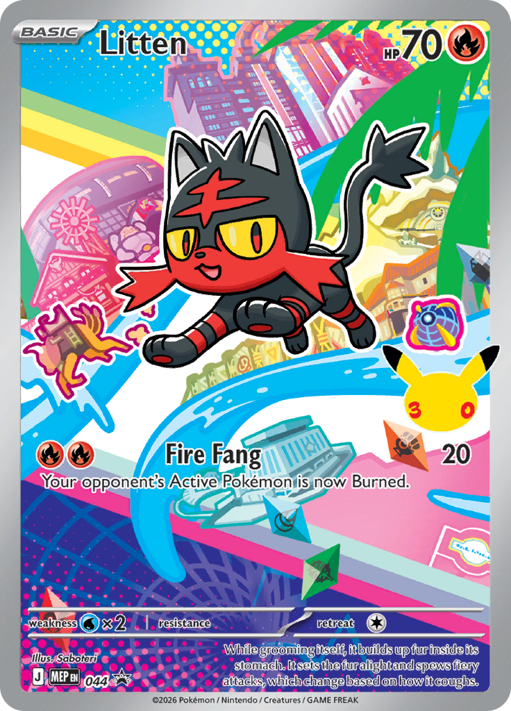 Litten - ME Black Star Promos (Promo) [MEP-44] English / Near Mint / Normal