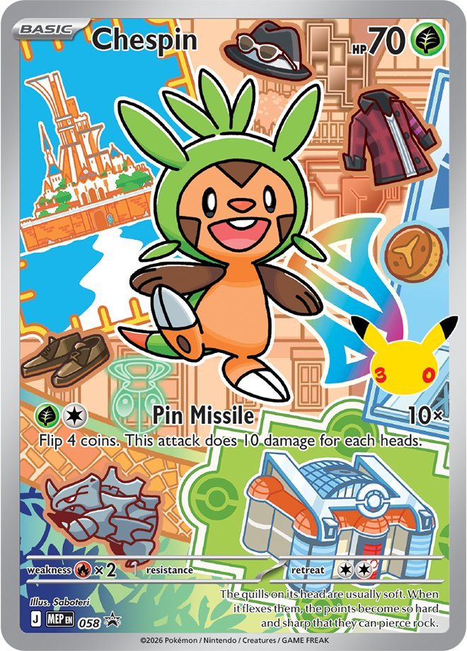 Chespin - ME Black Star Promos (Promo) [MEP-58] English / Near Mint / Normal