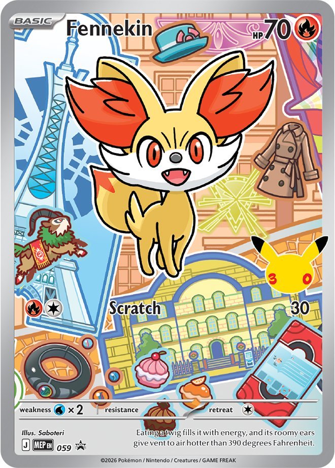 Fennekin - ME Black Star Promos (Promo) [MEP-59] English / Near Mint / Normal