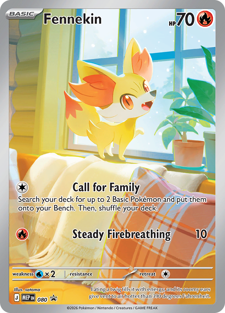 Fennekin - ME Black Star Promos (Promo) [MEP-80] English / Near Mint / Normal