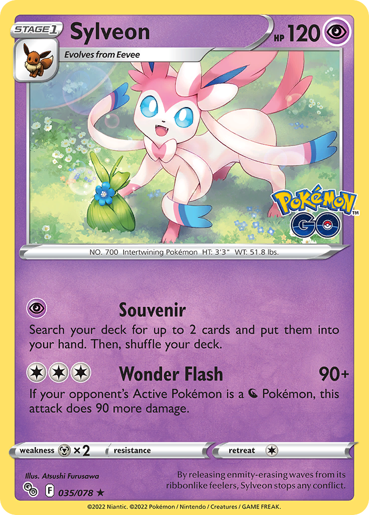 Sylveon - Pokémon GO (Rare Holo) [PGO-35] English / Near Mint / Normal
