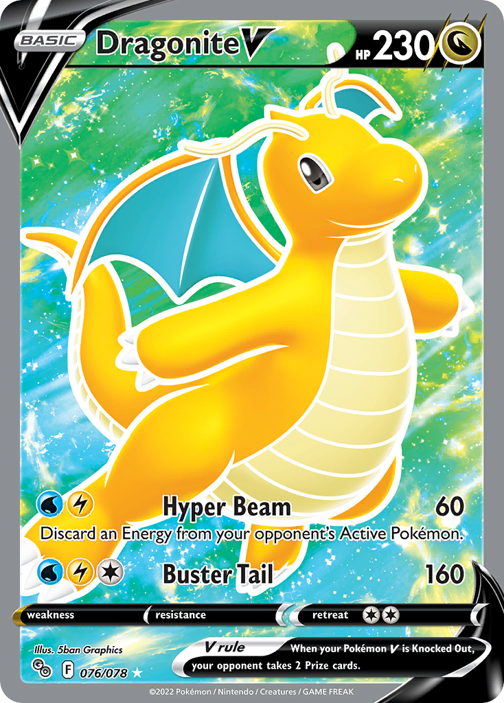 Dragonite V - Pokémon GO (Rare Ultra) [PGO-76] English / Near Mint / Normal