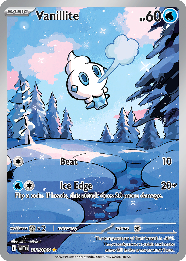 Vanillite - White Flare (Illustration Rare) [WHT-111] English / Near Mint / Normal