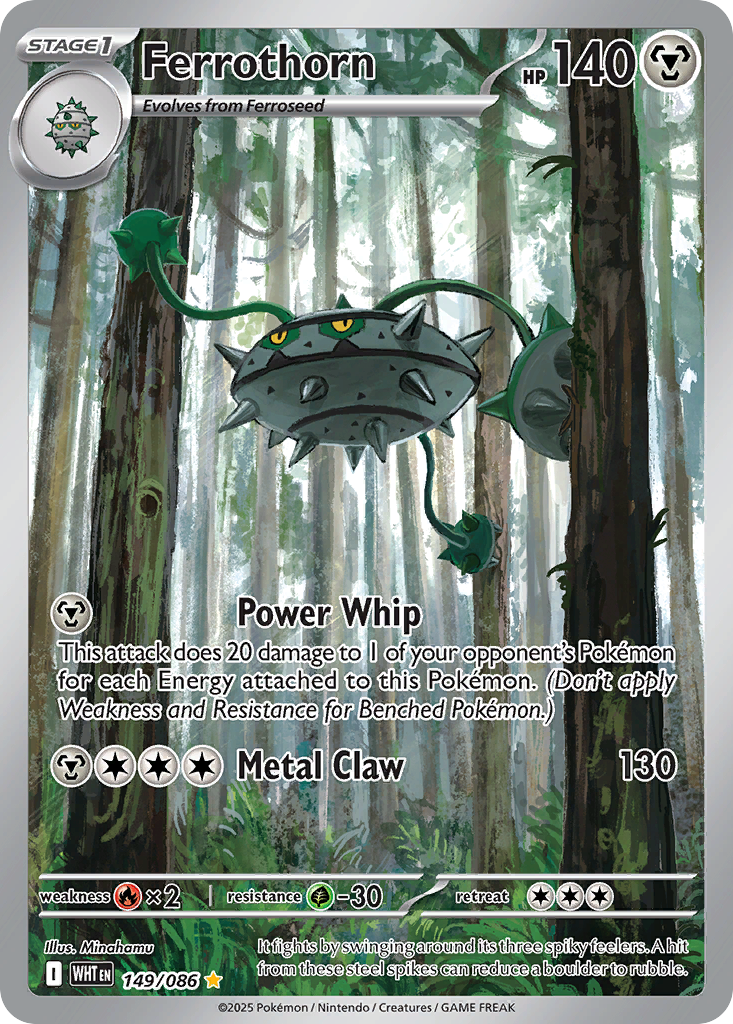 Ferrothorn - White Flare (Illustration Rare) [WHT-149] English / Near Mint / Normal