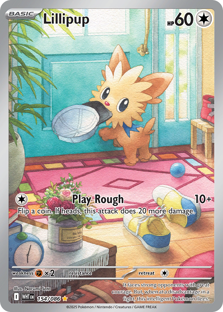 Lillipup - White Flare (Illustration Rare) [WHT-154] English / Near Mint / Normal
