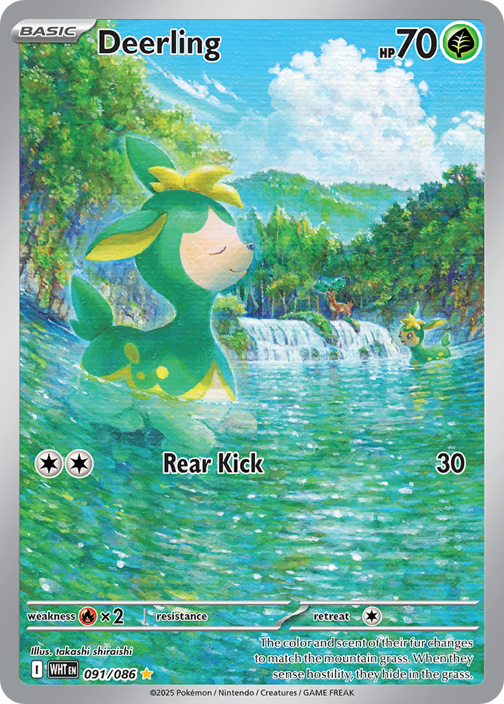 Deerling - White Flare (Illustration Rare) [WHT-91] English / Near Mint / Normal