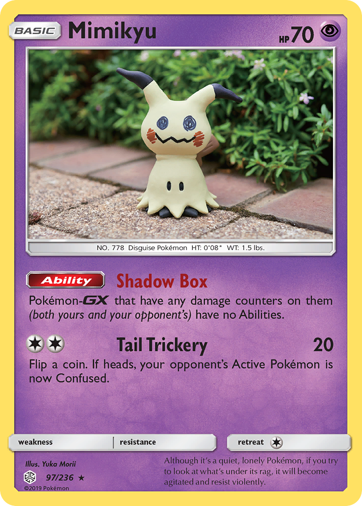 Mimikyu - Cosmic Eclipse (Rare) [CEC-97] English / Near Mint / Reverse-Holo Normal