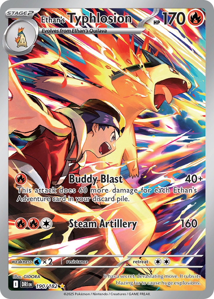 Ethan's Typhlosion - Destined Rivals (Illustration Rare) [DRI-190] English / Near Mint / Normal