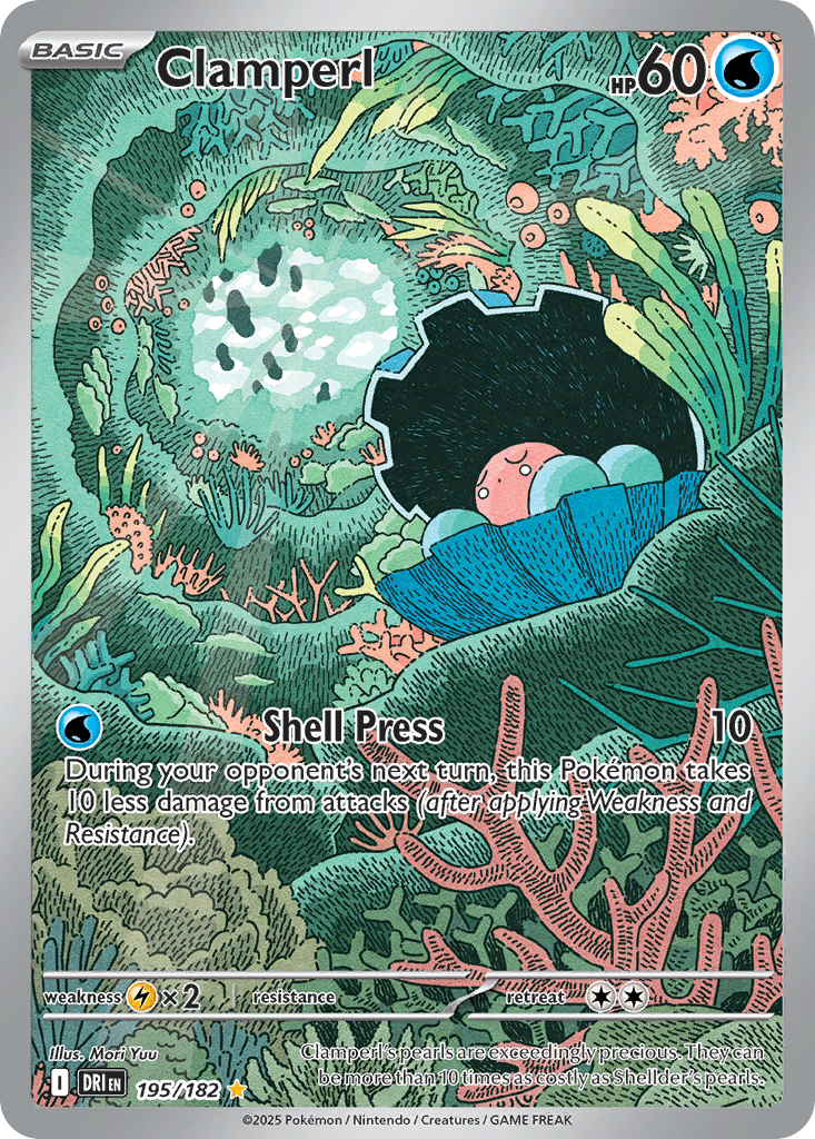 Clamperl - Destined Rivals (Illustration Rare) [DRI-195] English / Near Mint / Normal